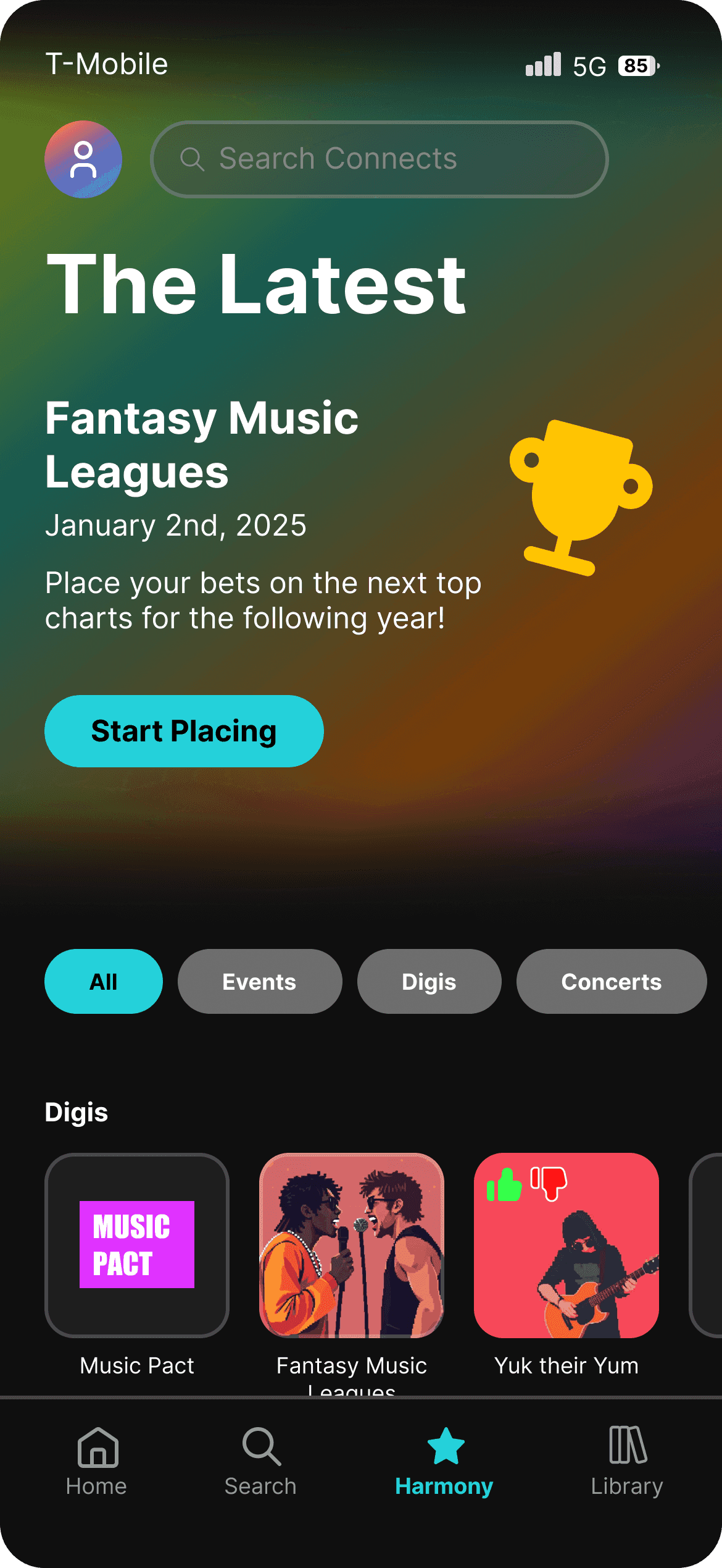 Harmony's The Latest feed featuring Fantasy Music Leagues